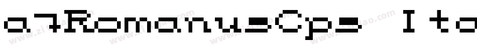 a_RomanusCps Italic字体转换